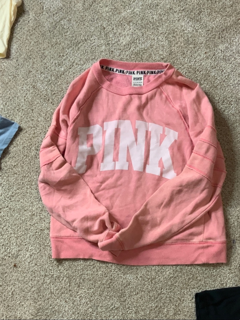 PINK Crewneck Sweatshirt in Dusty Rose